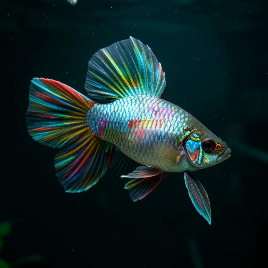 Exemplo de peixe ornamental